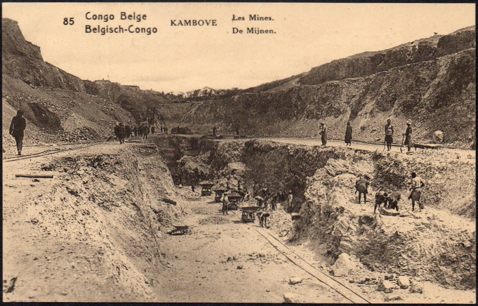 Belgian Congo Belge Entiers postaux series 1 Postal stationery view card railway train